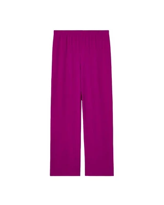 Straight Ankle Silk Georgette Pant