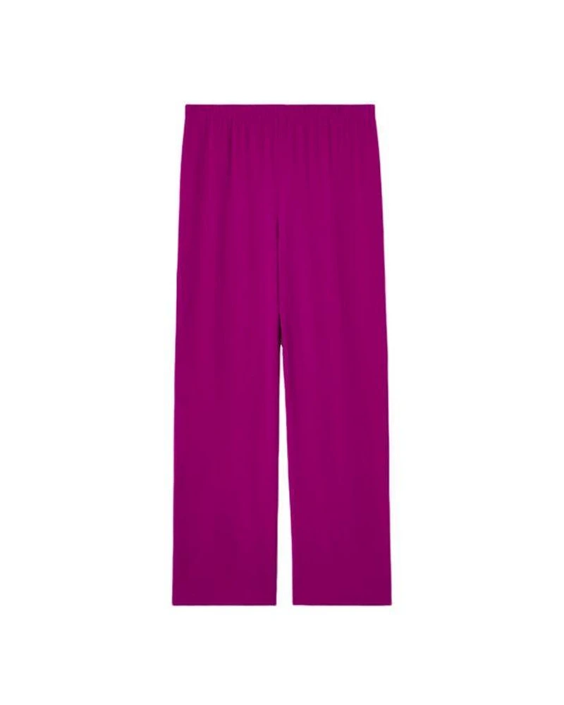 Straight Ankle Silk Georgette Pant