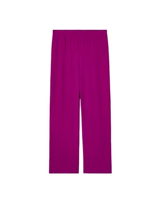 Straight Ankle Silk Georgette Pant