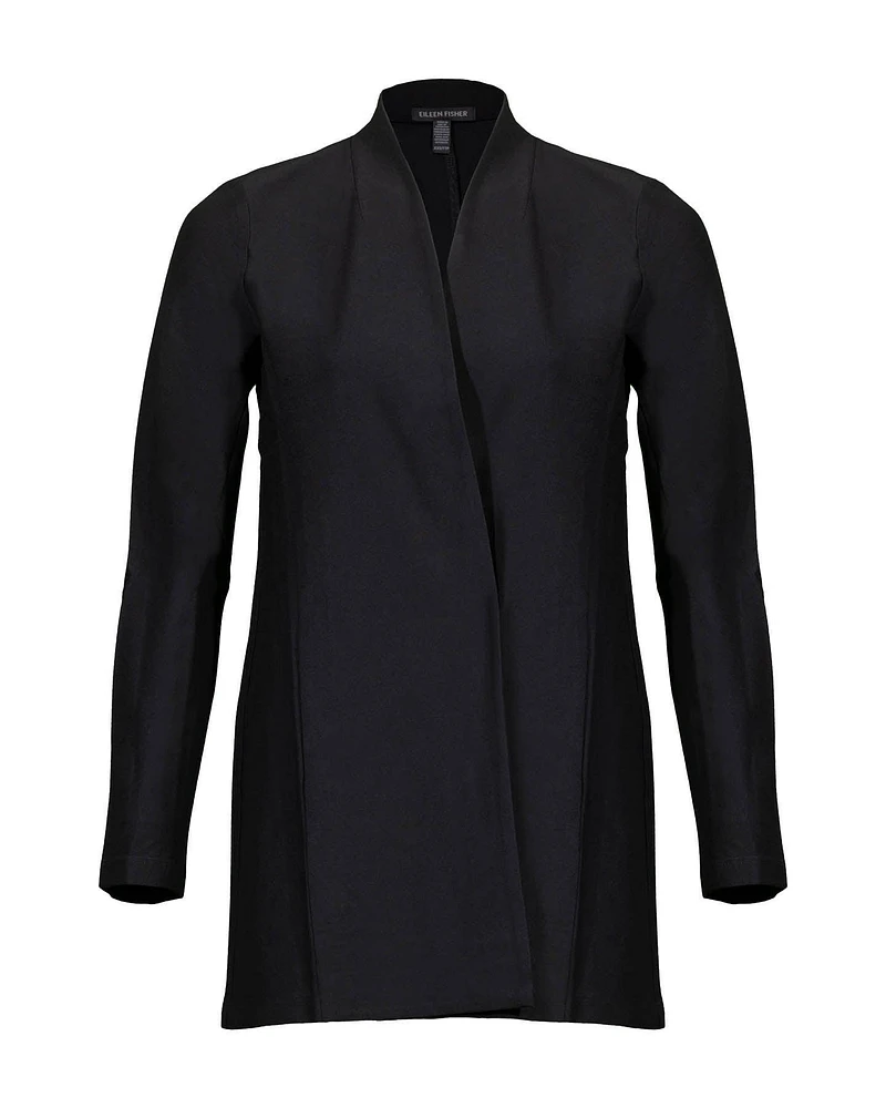 Eileen Fisher Stretch Crepe Long Jacket