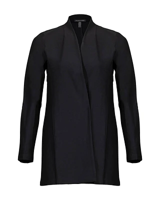 Eileen Fisher Stretch Crepe Long Jacket