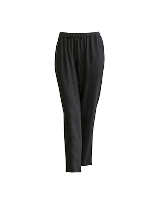 System Silk Georgette Slouchy Pant