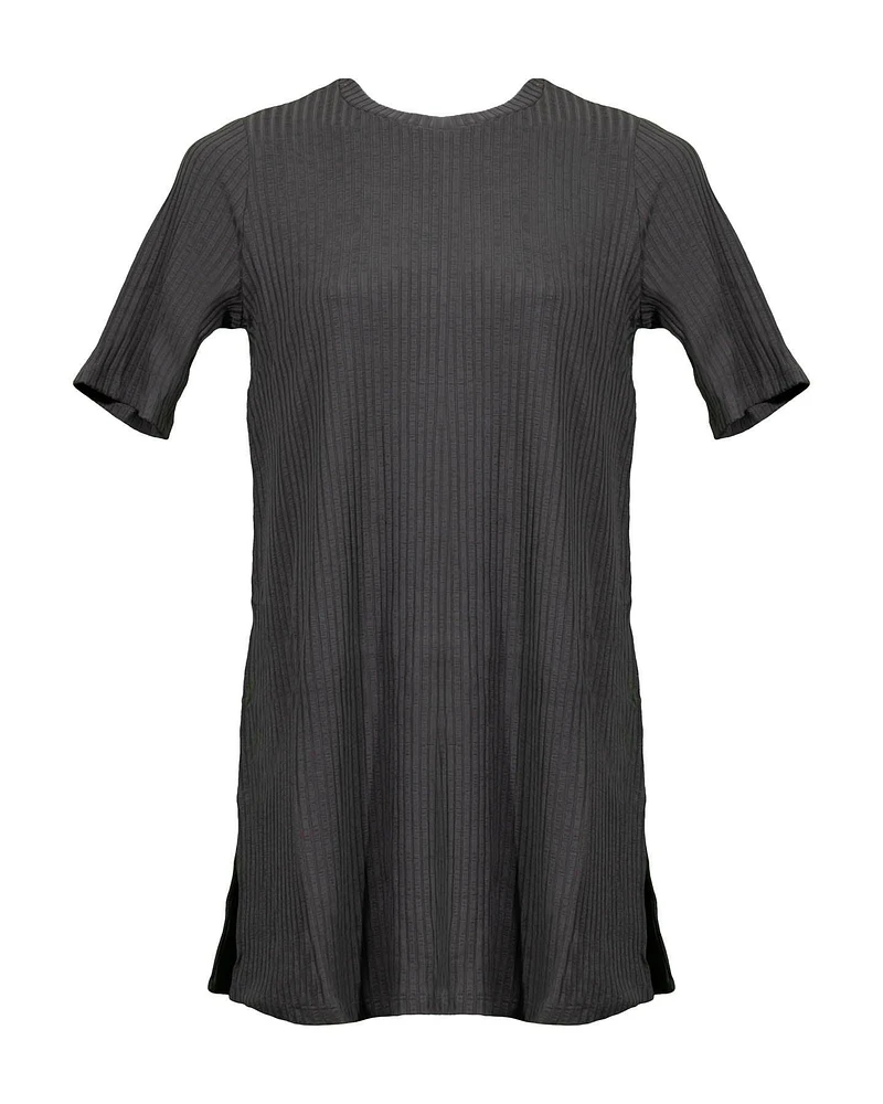 Tencel Rib Tunic Bark