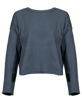 Eileen Fisher Terry Box Top Eucalyptus