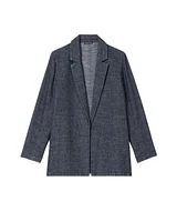 Eileen Fisher Tweedy Hemp Cotton Blazer