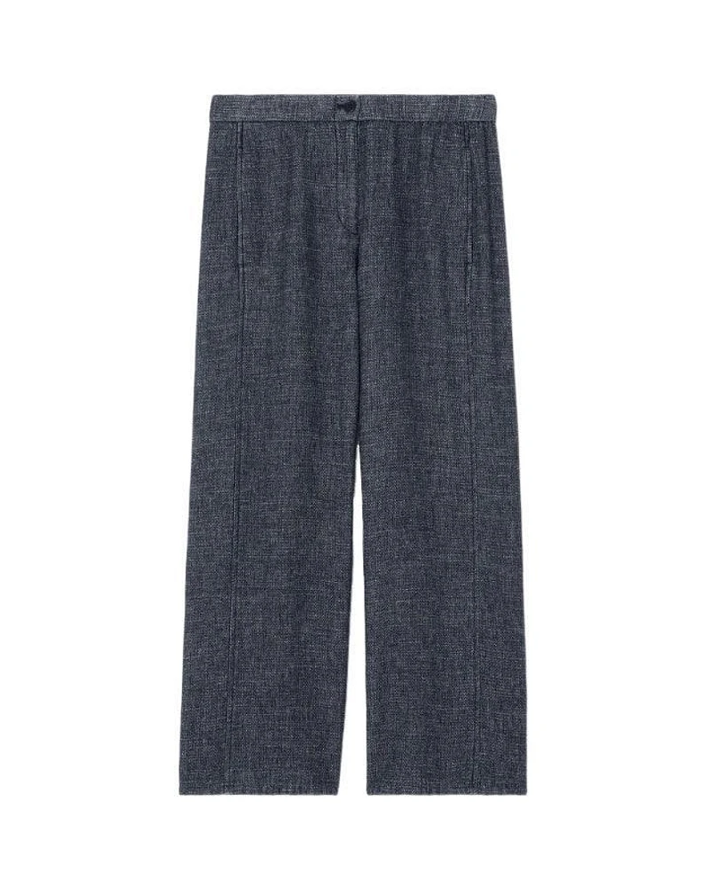 Eileen Fisher Tweedy Hemp Cotton Wide Leg Pant