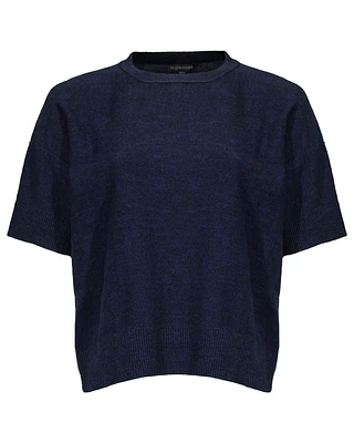 Eileen Fisher Two Tone Cotton Mix Pullover