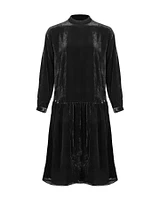 Eileen Fisher Velvet Drop Waist Dress