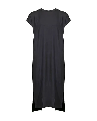 Eileen Fisher Viscose Jersey Crew Neck Dress