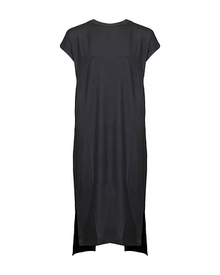 Eileen Fisher Viscose Jersey Crew Neck Dress
