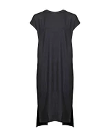 Eileen Fisher Viscose Jersey Crew Neck Dress
