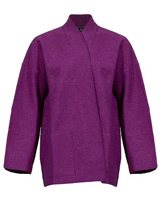 Wool High Collar Jacket