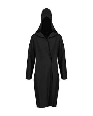 Eileen Fisher Wool Hooded Jacket Black