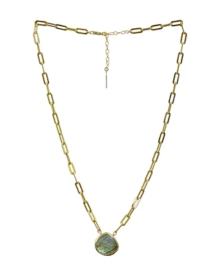 ARA Labradorite Charm Necklace