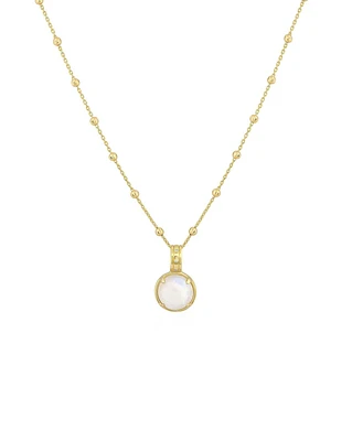Cabochon Moonstone Necklace