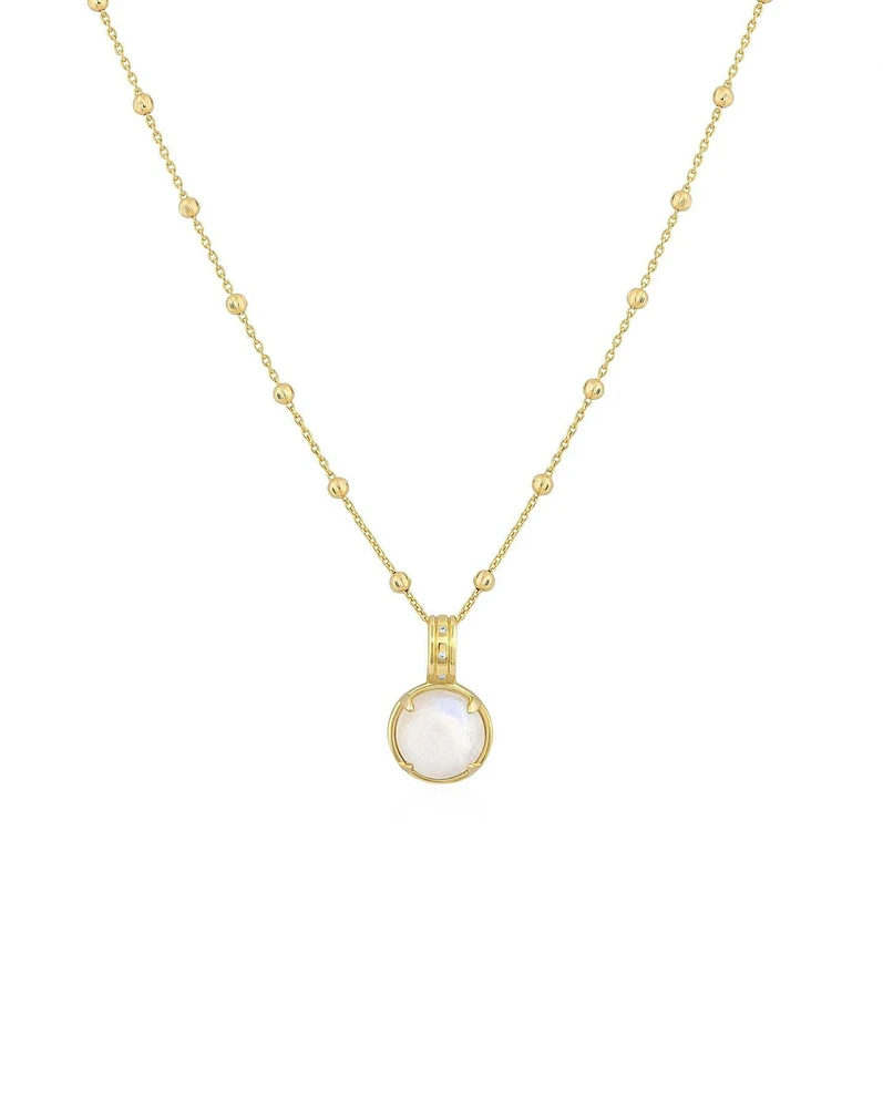 Cabochon Moonstone Necklace