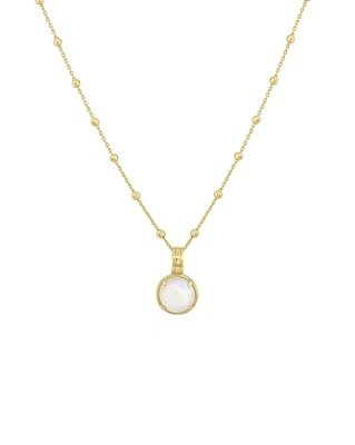 Cabochon Moonstone Necklace