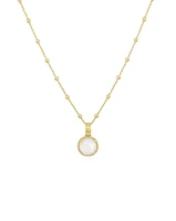 Cabochon Moonstone Necklace