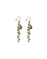 Catseye Cluster Dangle Earrings