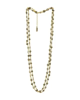 Diana Coin Necklace-Gold Labradorite