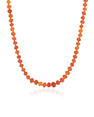 Knotted Candy Carnelian Necklace