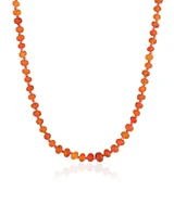 Knotted Candy Carnelian Necklace