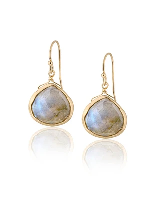 Labradorite Heart Shaped Earring