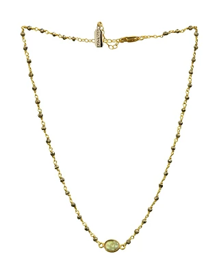 Libi Oval Necklace-Gold