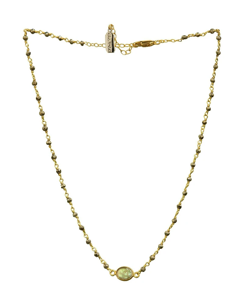 Libi Oval Necklace-Gold