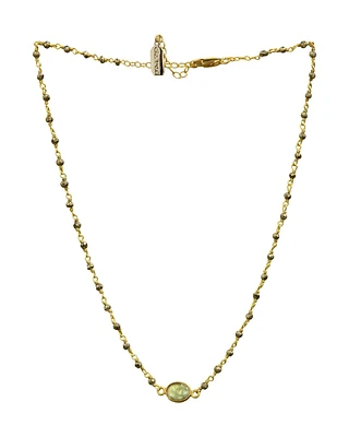 Libi Oval Necklace-Gold