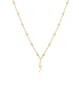 Lightnight Bolt Ball Chain Necklace