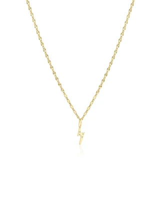 Lightnight Bolt Stamp Chain Necklace