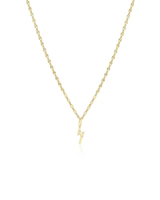 Lightnight Bolt Stamp Chain Necklace