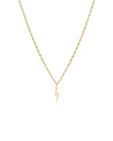 Lightnight Bolt Stamp Chain Necklace