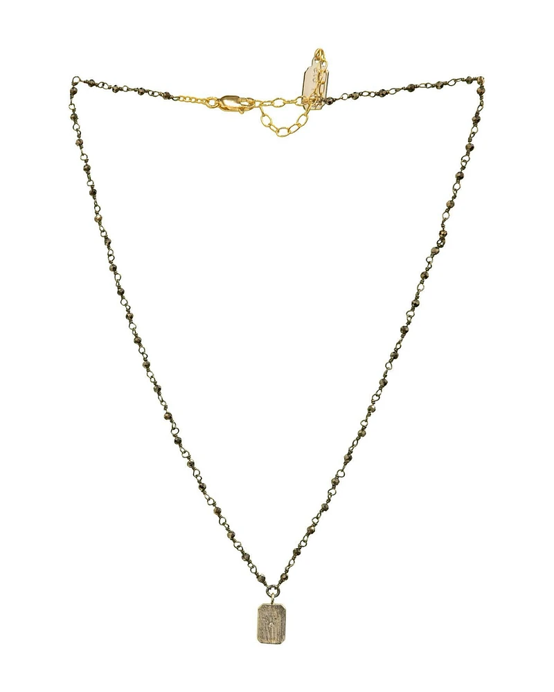 Mini Double Disc Necklace