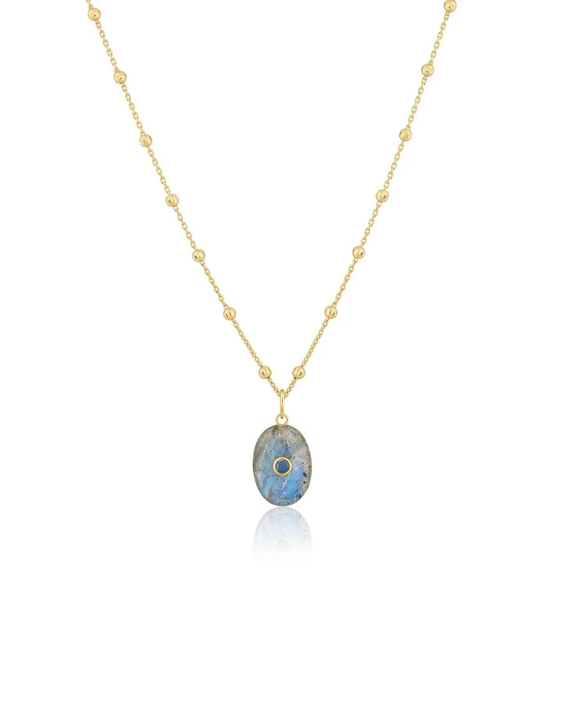 Oval Labradorite Necklace