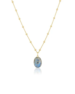 Oval Labradorite Necklace