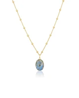 Oval Labradorite Necklace