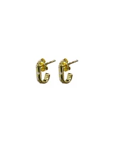 Small 'J' Hoop Earrings