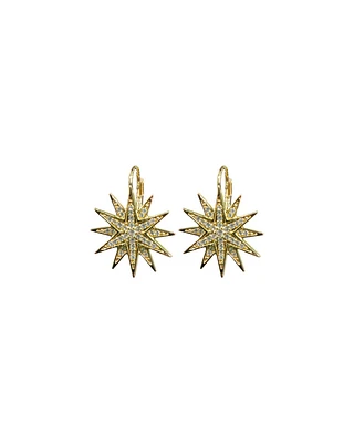Starburst Leverback Earrings
