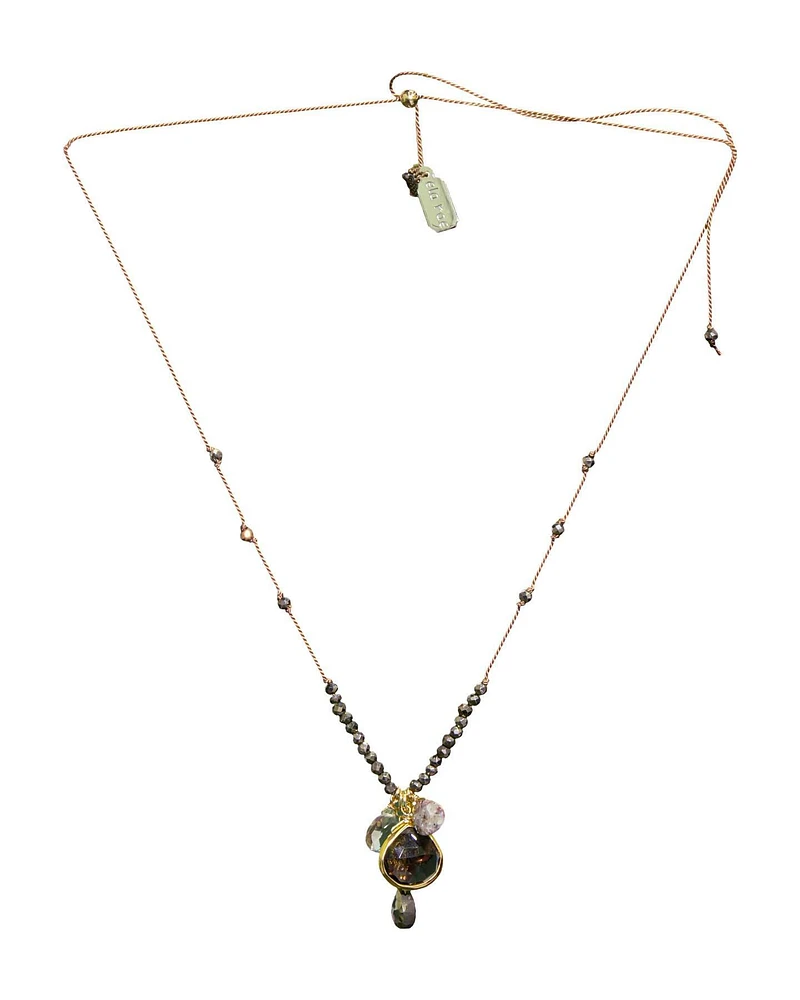 Sylvie Dangle Necklace Smoky Quartz