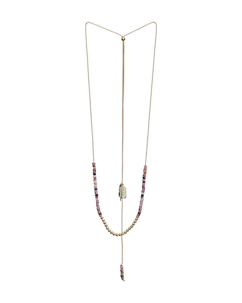 Sylvie Lariat Necklace Tourmaline