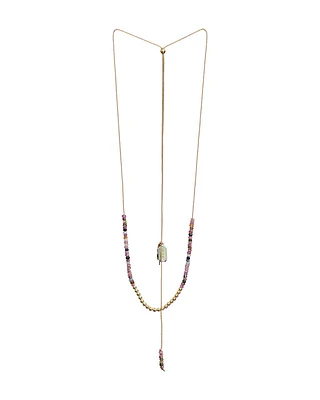 Sylvie Lariat Necklace Tourmaline