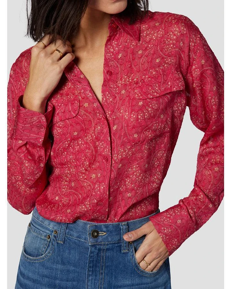 Signature Surreal Polka Dot Flower Print Shirt
