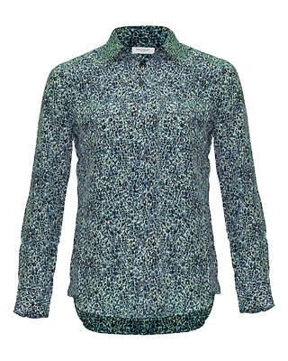 Slim Signature Print Blouse