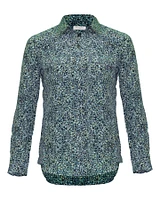 Slim Signature Print Blouse