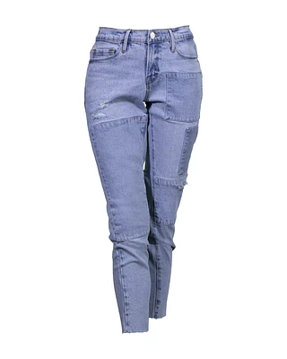 Le Garcon Patch Raw Hem Pant