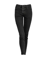 Le High Skinny Snap Fly Jeans