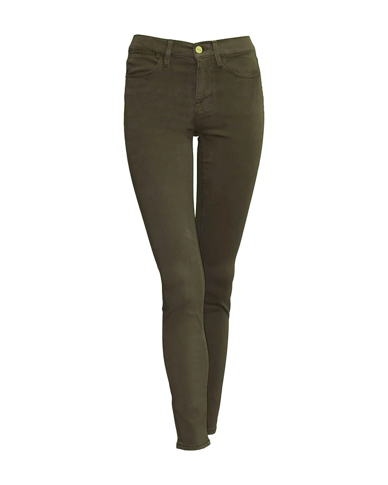 Le High Skinny Washed Army Jeans