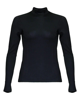 LE Mid Turtleneck Pullover Black